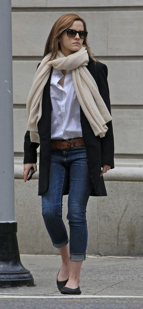 comfortable-classic-style-type-winter-street-styles-celebrity-white-button-down-flats-scarf-emmawatson.jpg