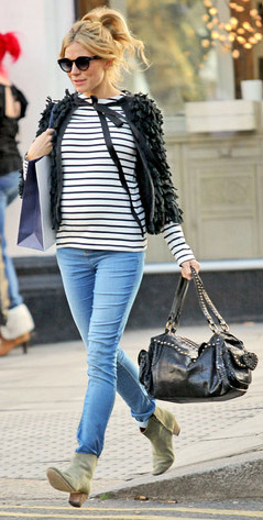 blue-light-skinny-jeans-black-tee-stripe-black-cardigan-tan-shoe-booties-black-bag-pony-sun-siennamiller-fall-winter-blonde-weekend.jpg