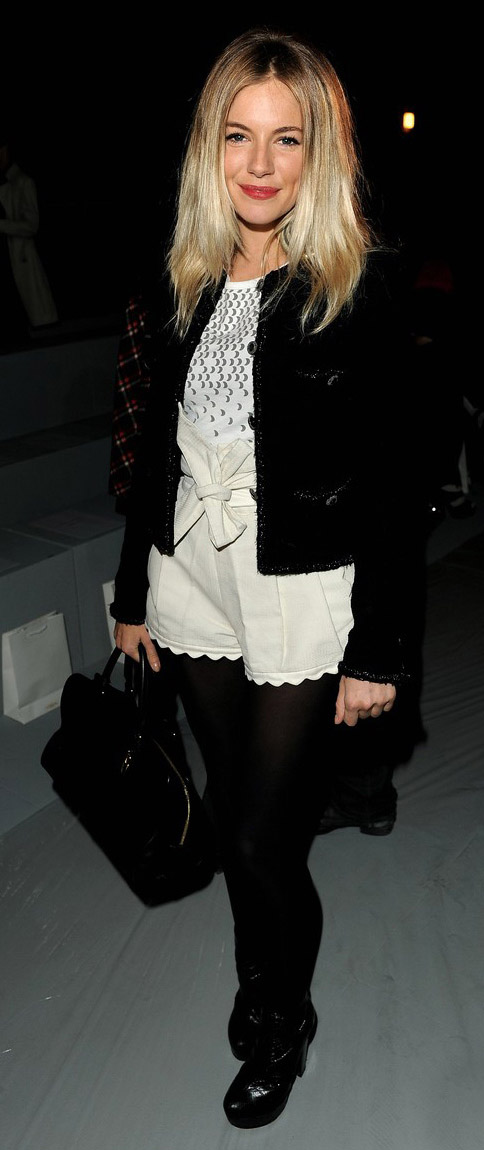 white-shorts-white-top-black-jacket-lady-black-tights-black-shoe-booties-black-bag-siennamiller-england-howtowear-fashion-style-outfit-fall-winter-blonde-dinner.jpg