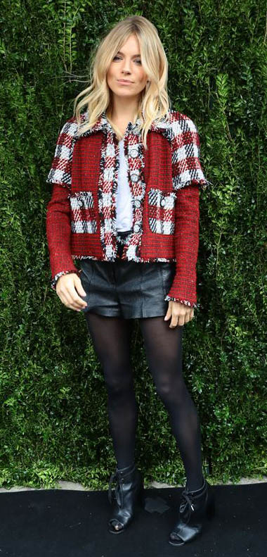 black-shorts-white-tee-red-jacket-tweed-leather-black-tights-black-shoe-booties-blonde-howtowear-fashion-style-outfit-fall-winter-holiday-siennamiller-dinner.jpg