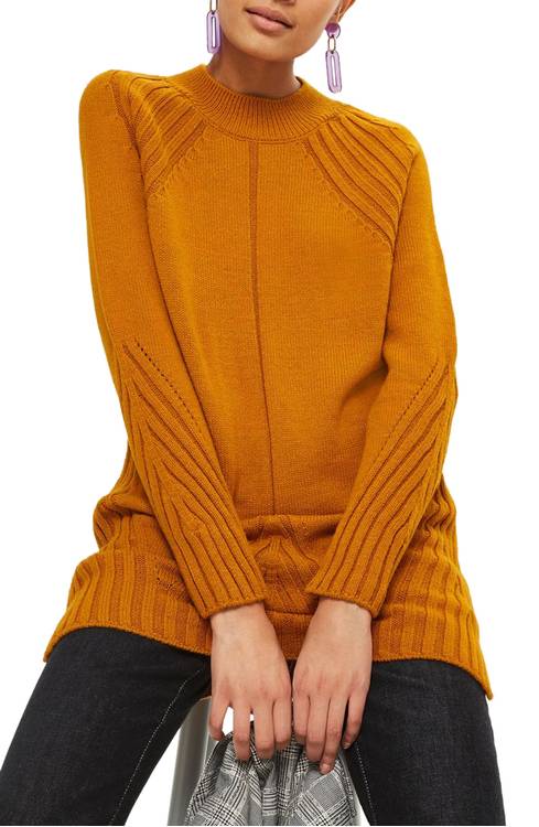 Knit Detail Sweater Dress
