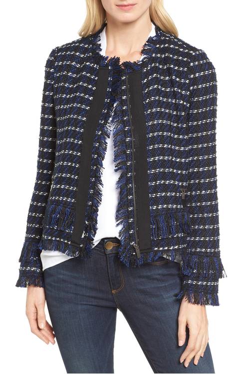 Raw Edge Tweed Jacket