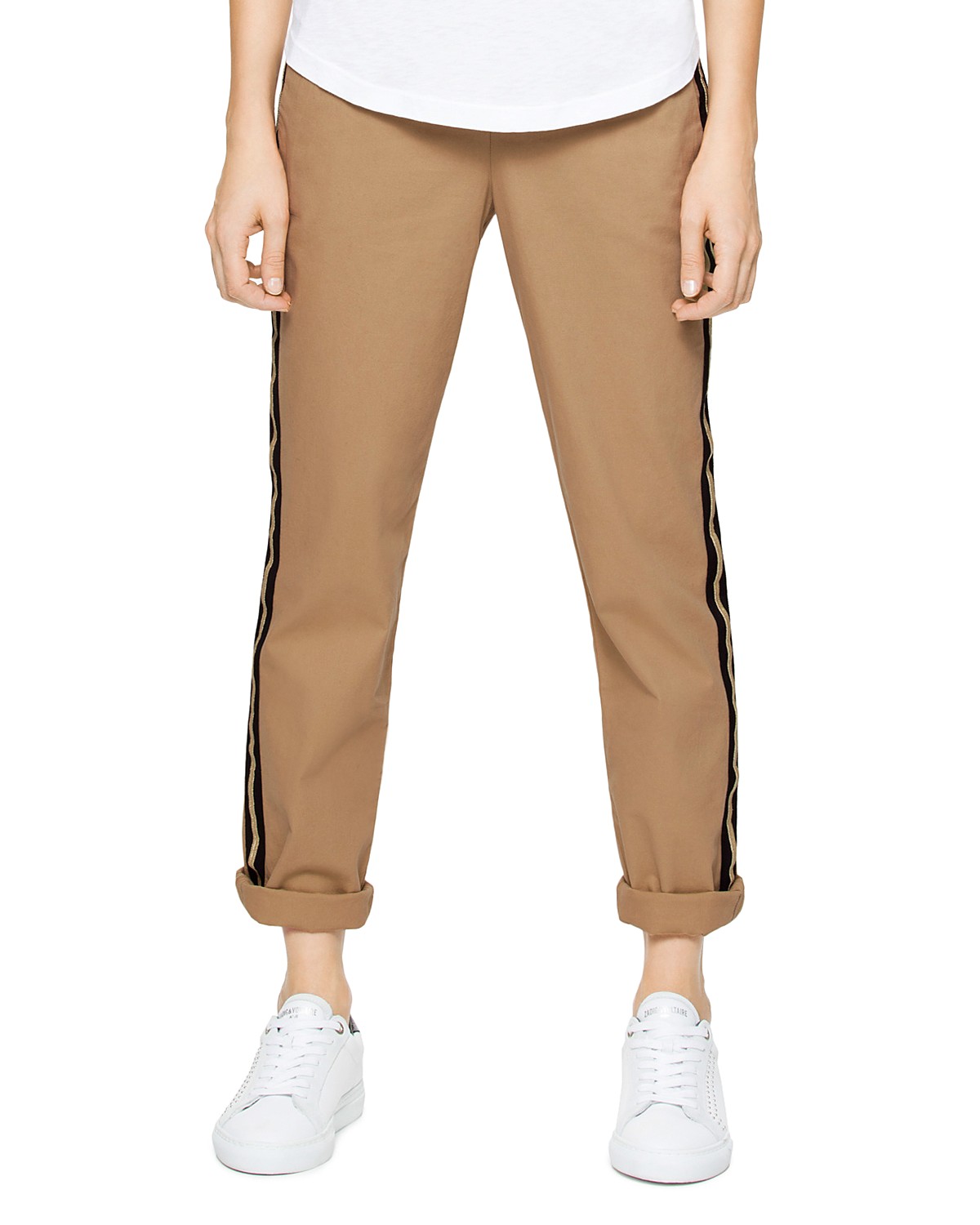 Pomelo Stripe-Detail Pants
