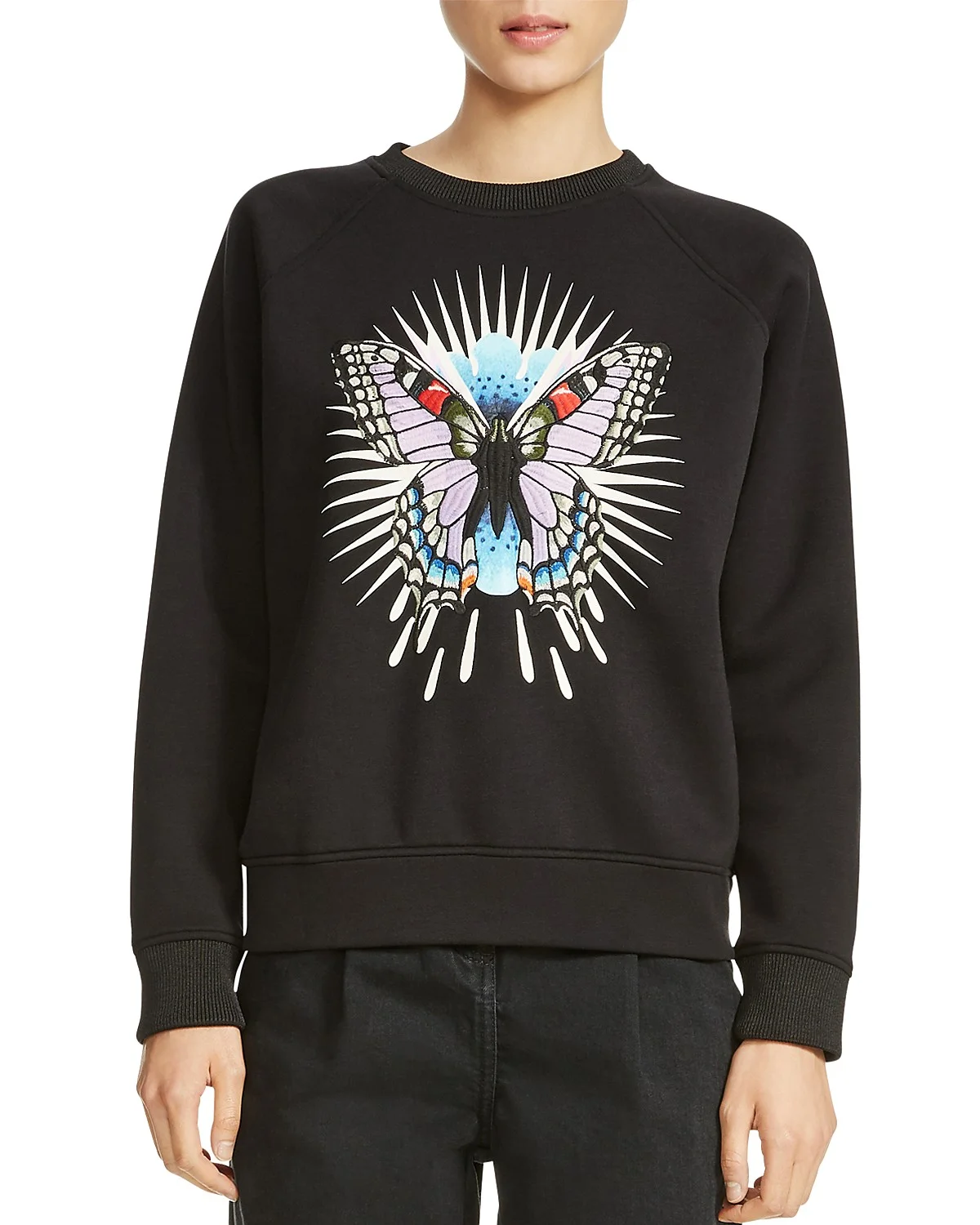 Tory Butterfly Embroidered Sweatshirt