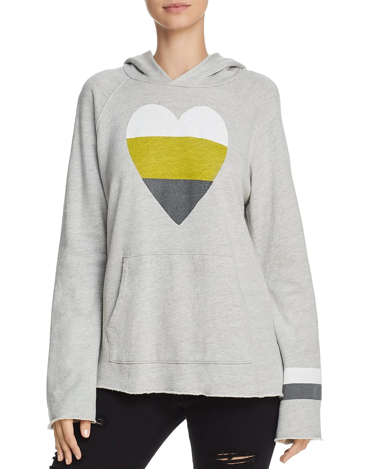 Heart Graphic Hooded Sweatshirt