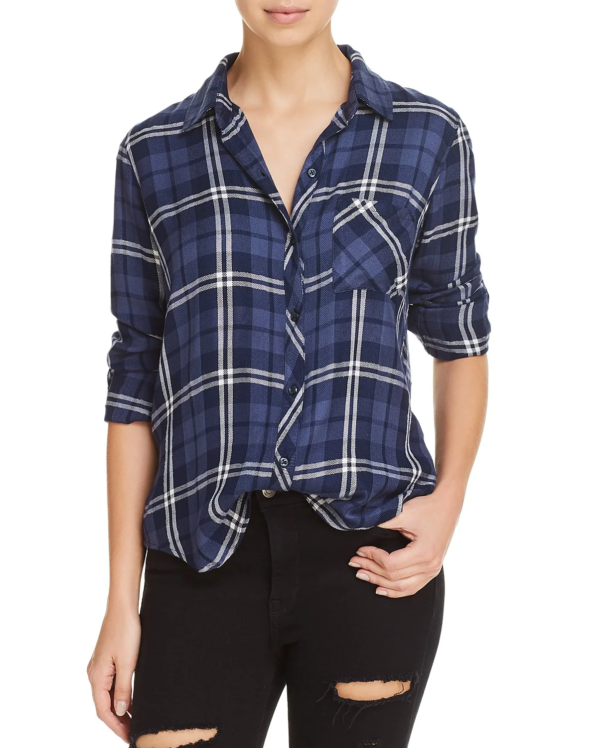 Hunter Metallic Plaid Shirt