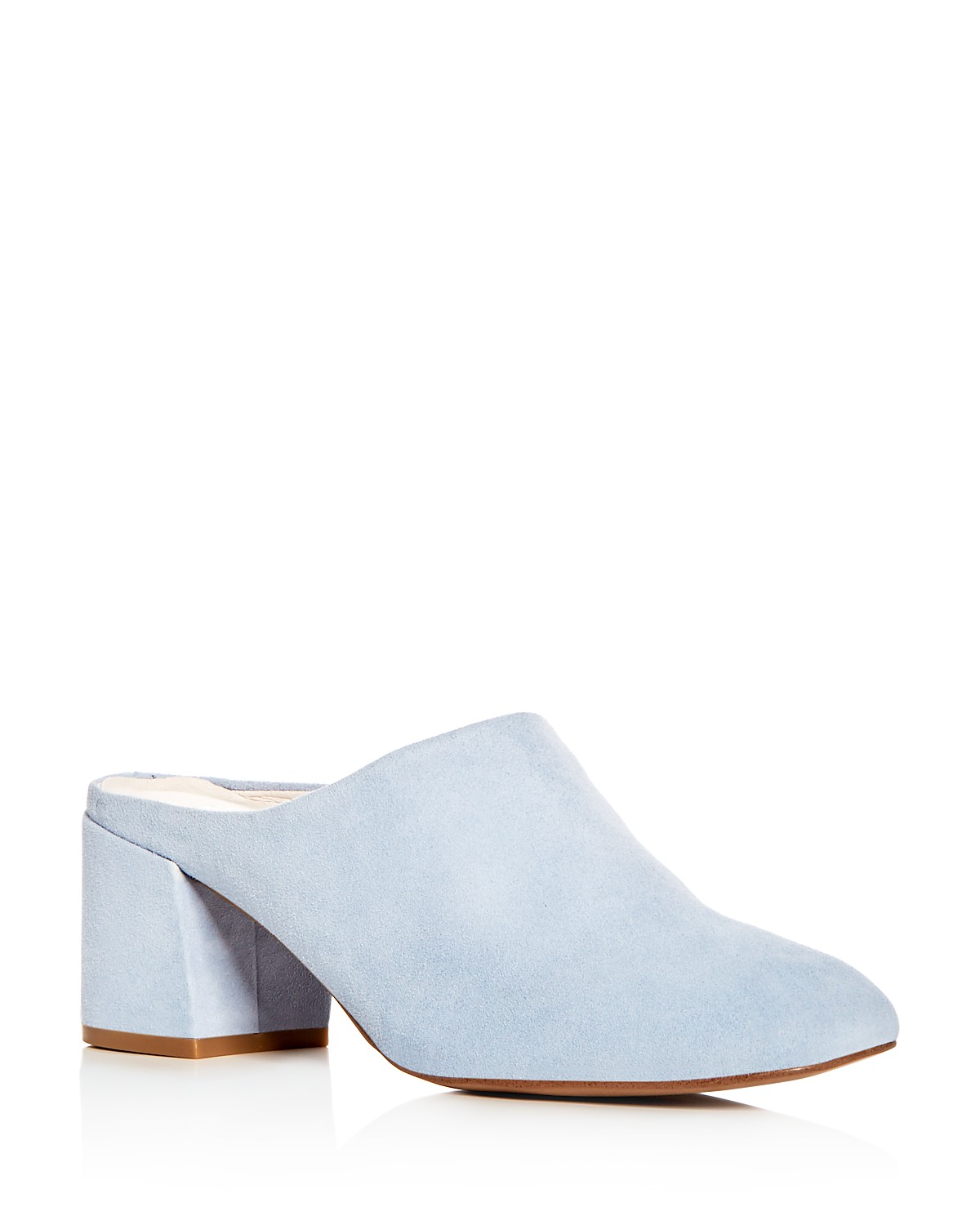 Edith Suede Block Heel Mules