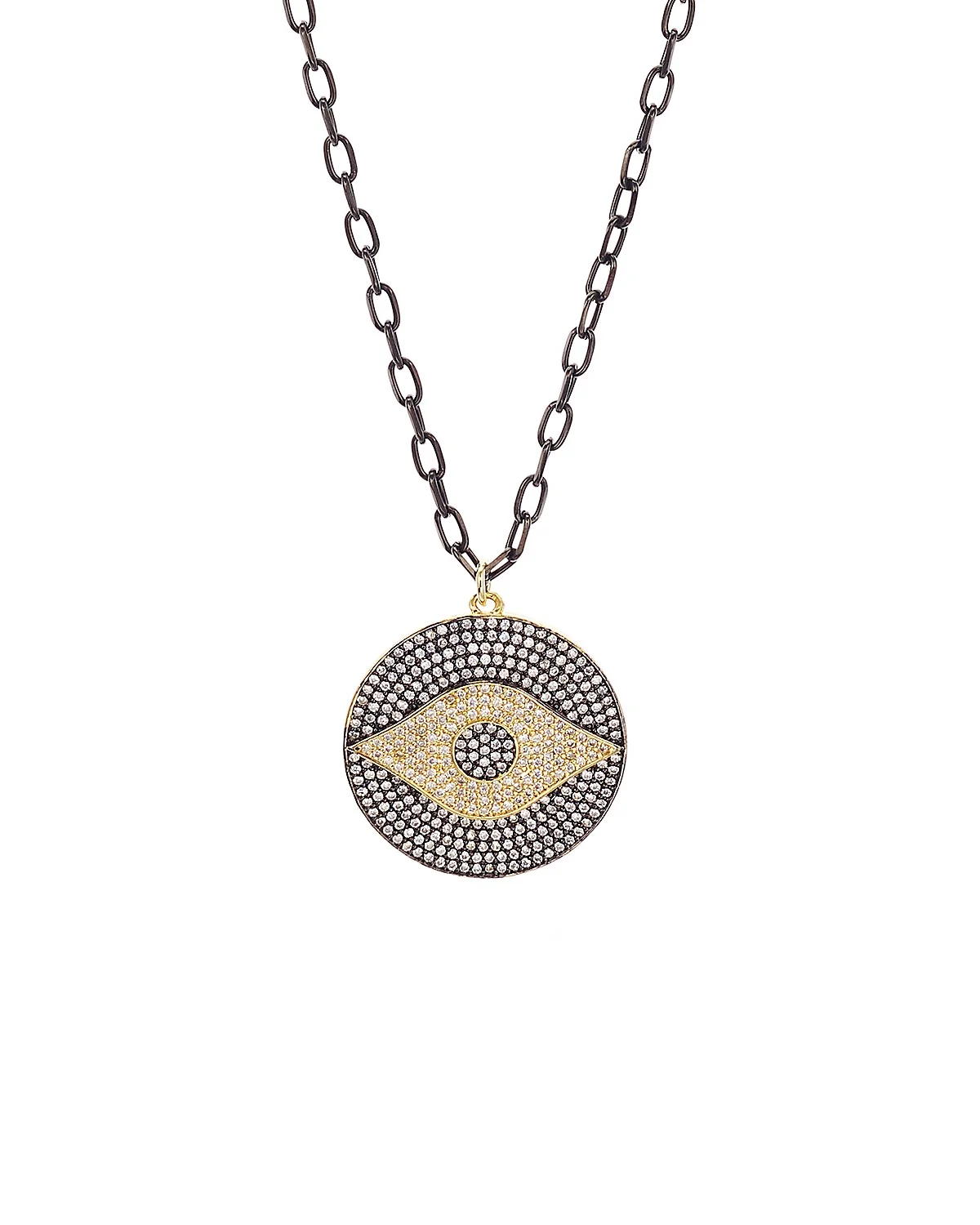 Long Eye Pendant Necklace, 20"