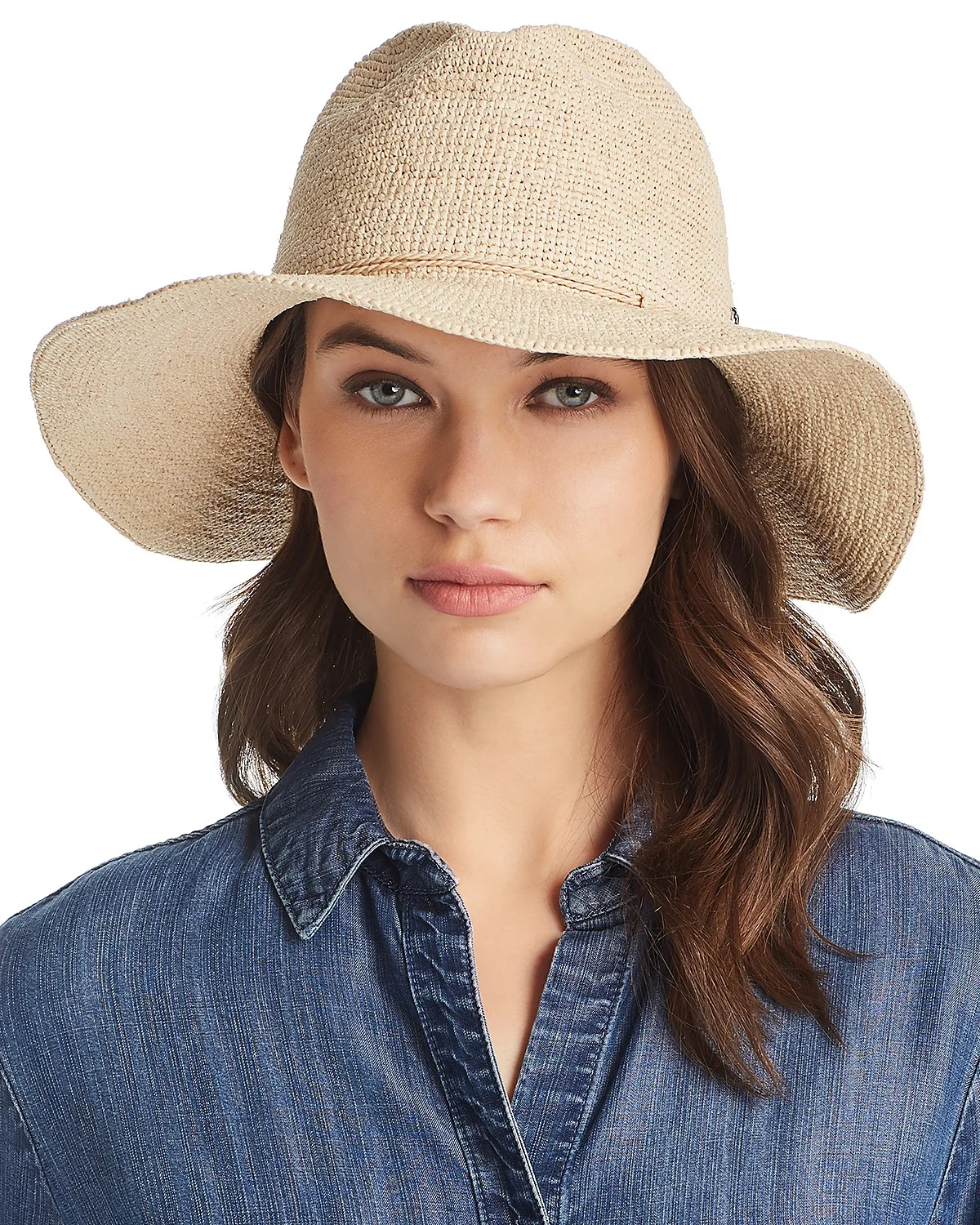 Desmonda Raffia Mid Brim Fedora