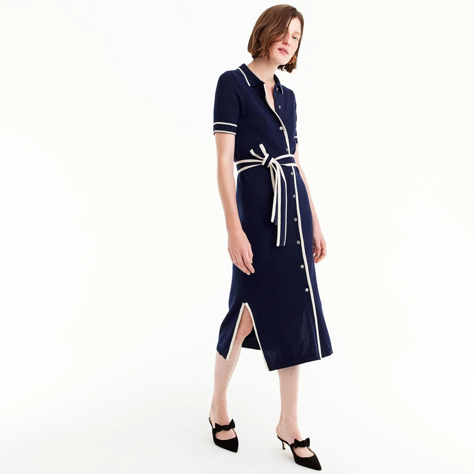 Belted shirtdress