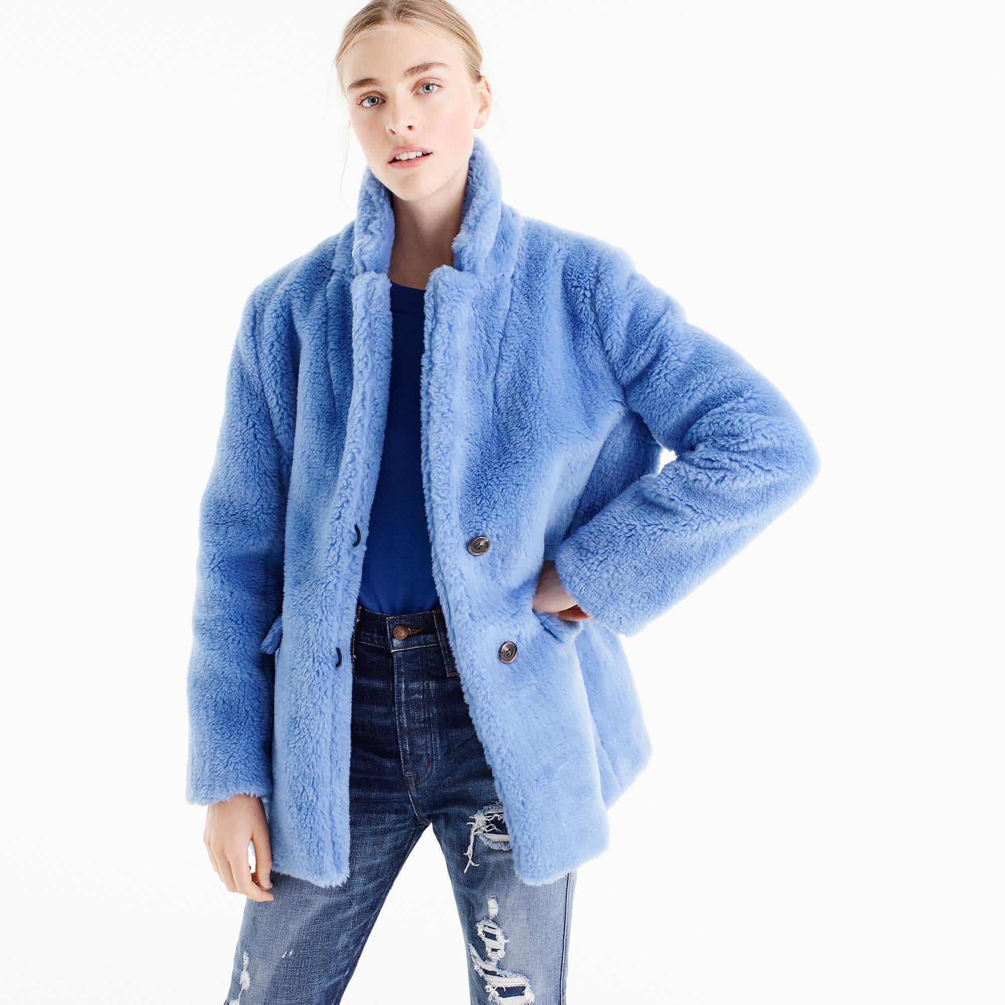 The Teddy coat in plush fleece