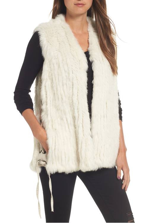 Genuine Rabbit Fur Vest