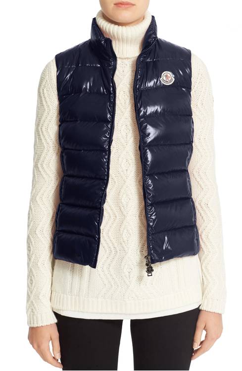 Ghany Water Resistant Shiny Nylon Down Puffer Vest