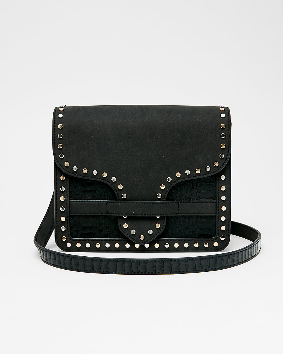 Studded Trim Cross Body Bag