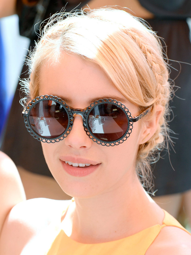 what-to-wear-oval-face-shape-style-haircut-sunglasses-hat-earrings-jewelry-emmaroberts-round-braid-updo.jpg