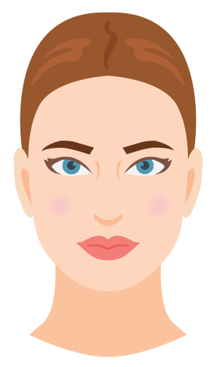 Round face shape | HOWTOWEAR Fashion
