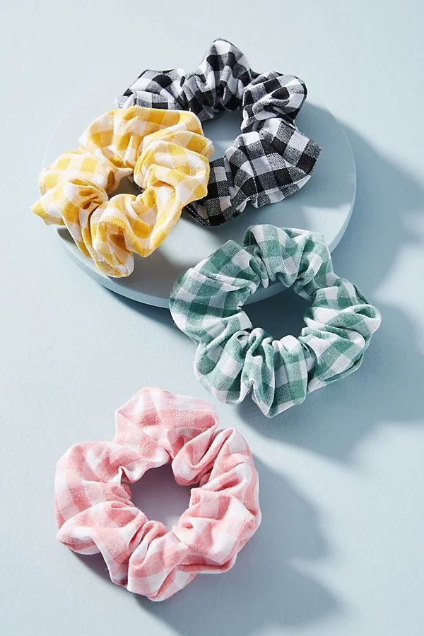 Sophie Gingham Hair Tie Set