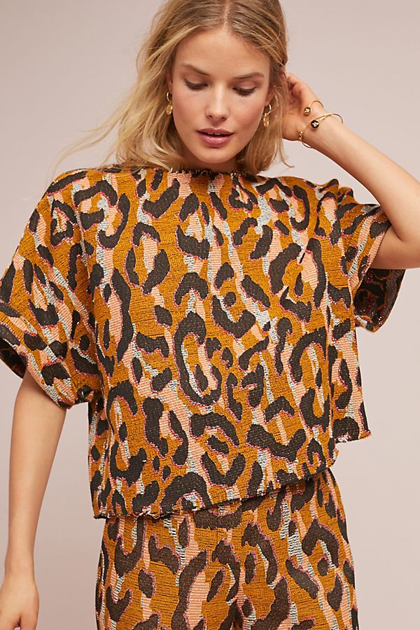 Leopard Structured Top