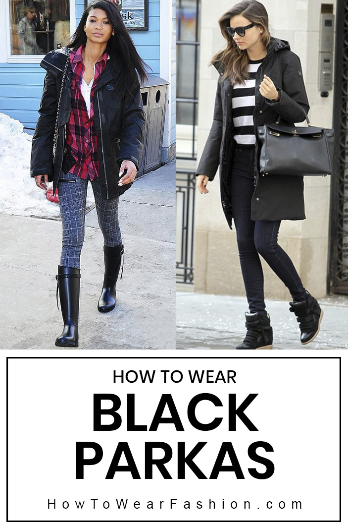 Black parkas | HOWTOWEAR Fashion