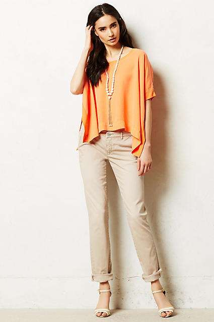 Orange Shirt with Beige Pants | Sumissura