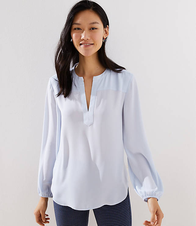Split Neck Blouse