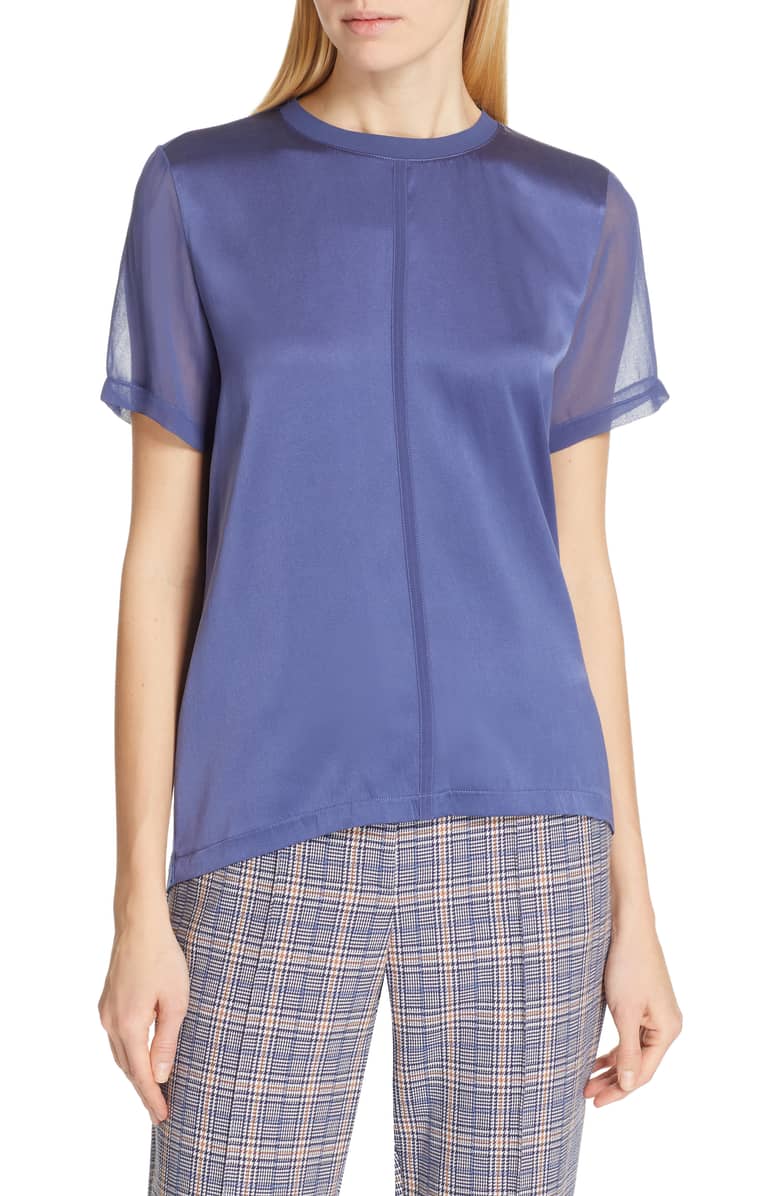 Efrona Sheer Sleeve Top