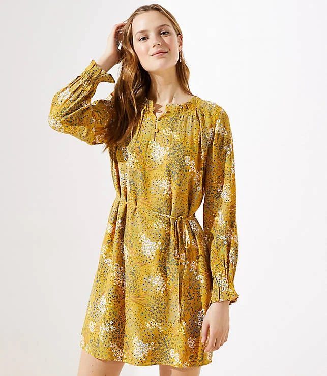 Meadow Ruffle Henley Dress