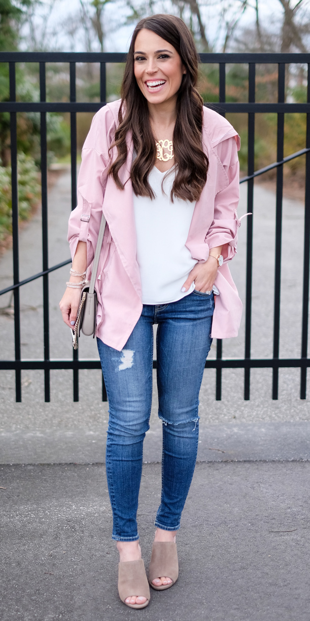 Pastel pink utility jackets | HOWTOWEAR Fashion
