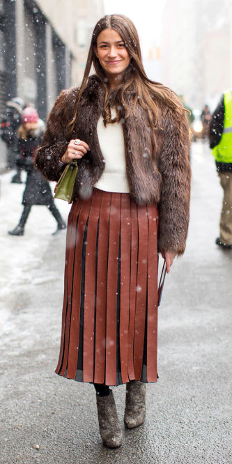 Brown Fur Coats Howtowear Fashion, Brown Mink Coat Outfit