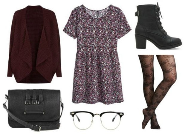 How to style a burgundy cardigan | HOWTOWEAR Fashion