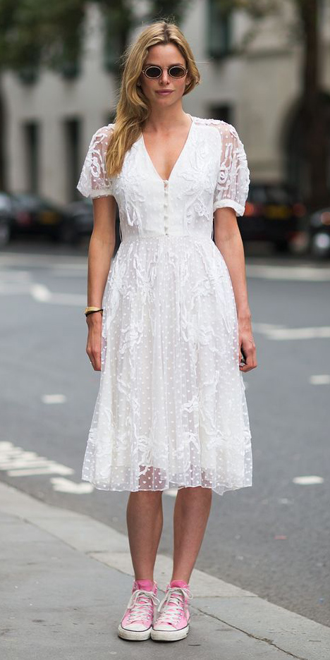 dresses with pink shoes