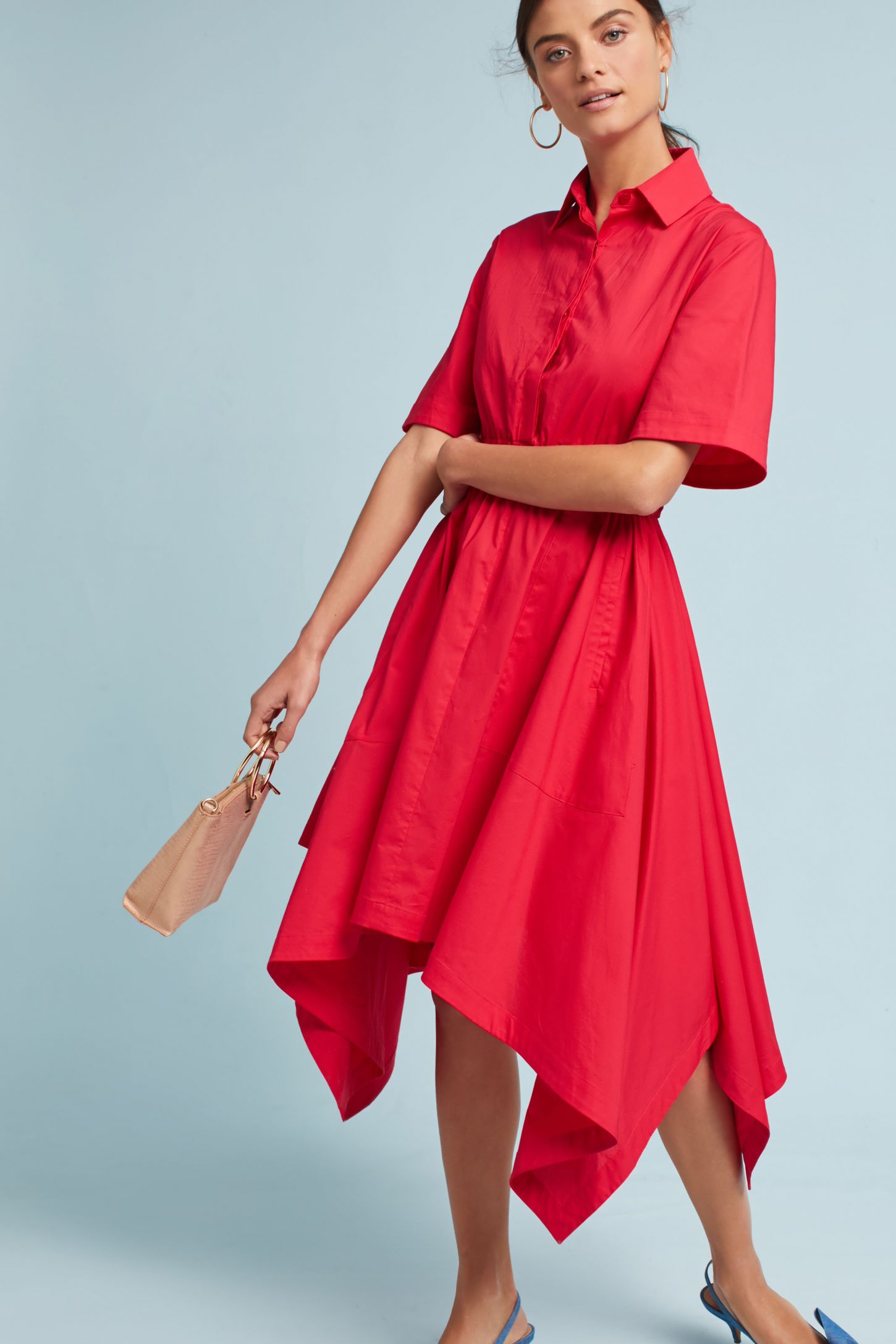 White dresses, blue shoes and red accessories | Recruitment outfits,  Outfits, Red accessories