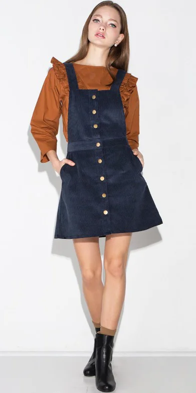 navy blue jumper dress