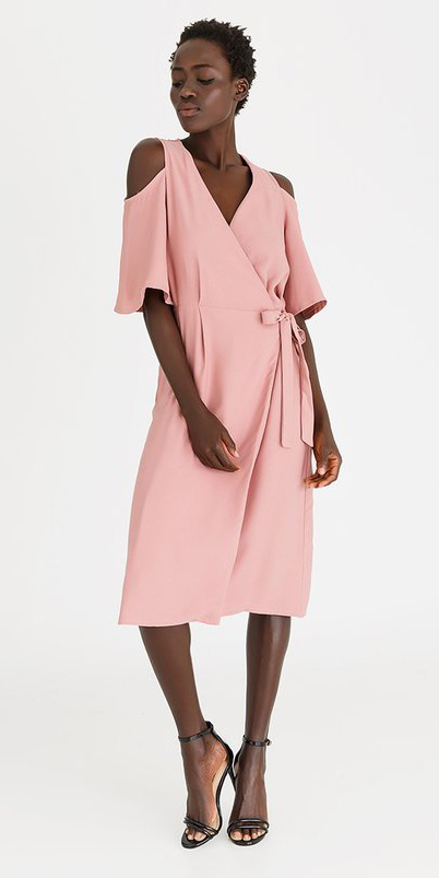 Pastel pink wrap dresses | HOWTOWEAR ...