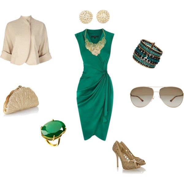 Emerald green dresses HOWTOWEAR Fashion
