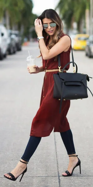 Burgundy shirt dresses | HOWTOWEAR Fashion Burgundy shirt dresses | HOWTOWEAR Fashion