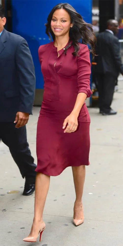 burgundy shirt dress