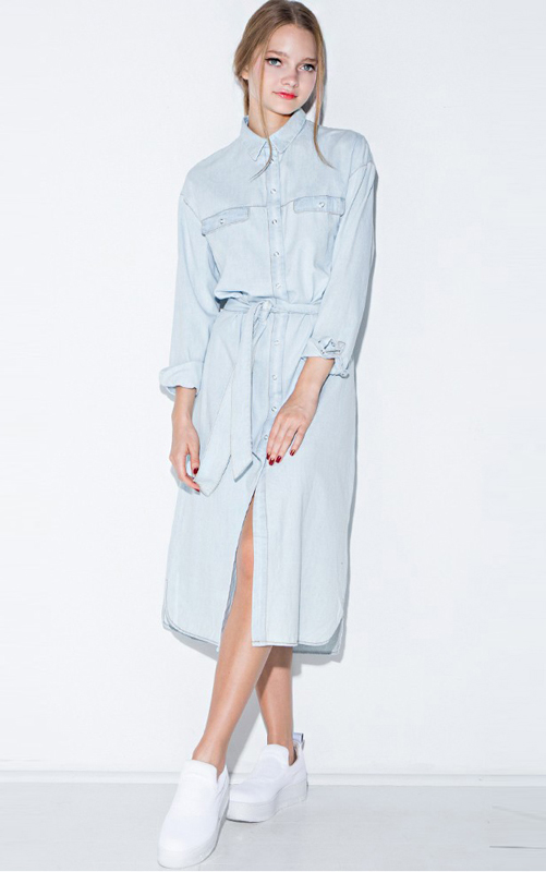 Light blue shirt dresses | HOWTOWEAR ...