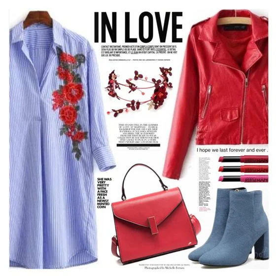 Light blue shirt dresses HOWTOWEAR Fashion