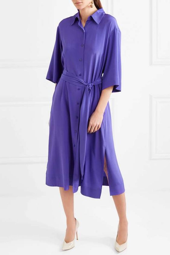 royal purple color dress