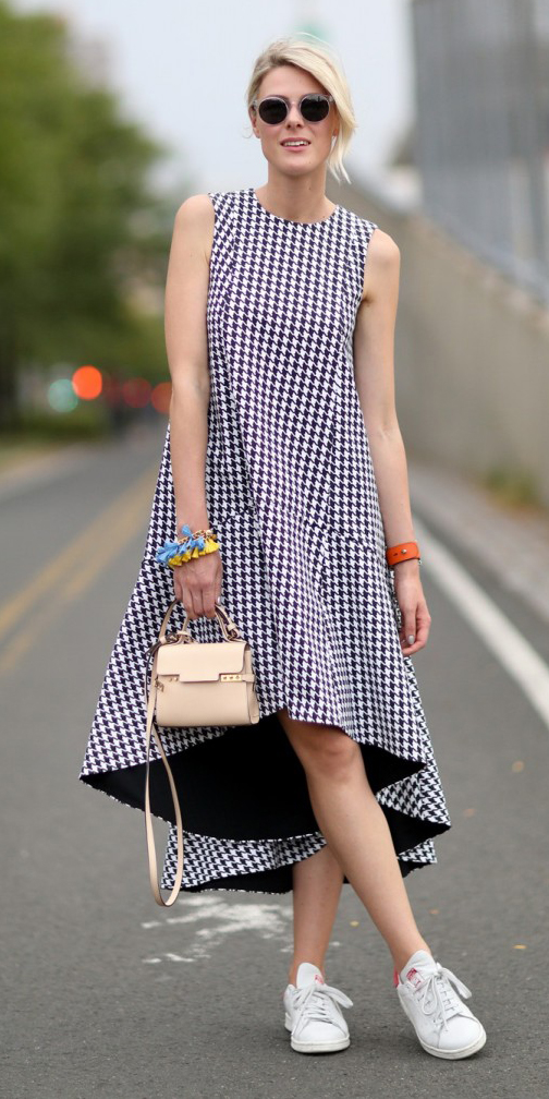 A Dress and Sneakers Combo Is the Best 2-Piece Outfit for Spring