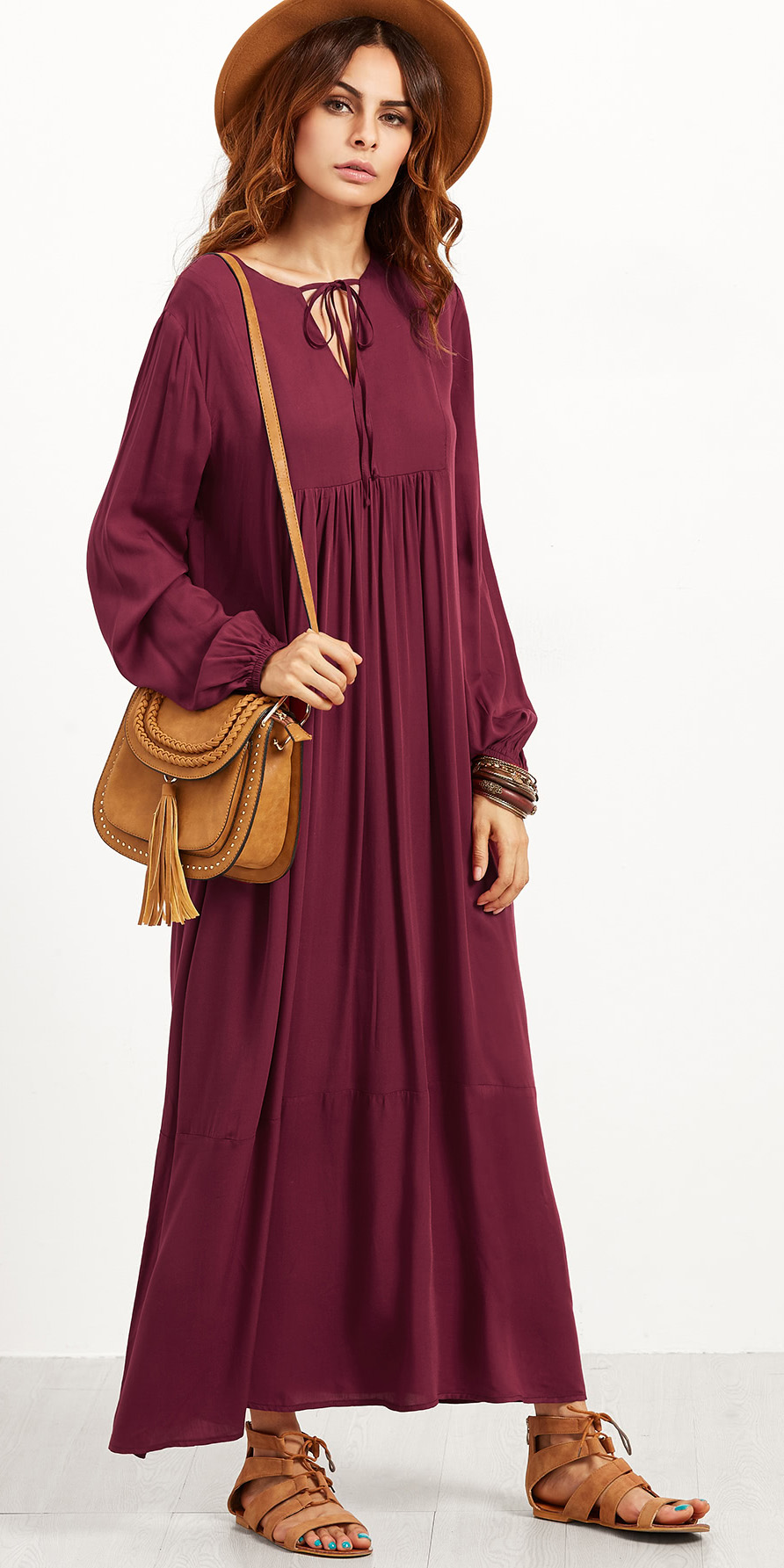 maroon burgundy dress