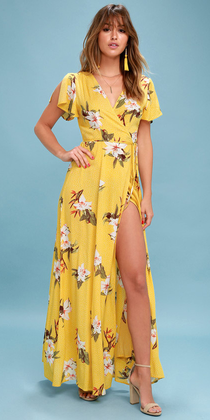 yellow spring dresses