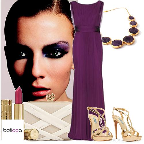Royal purple maxi dresses | HOWTOWEAR Fashion