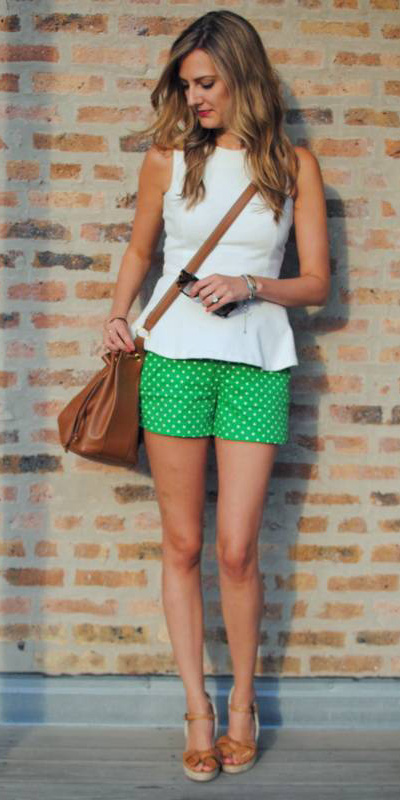 Emerald green short shorts | HOWTOWEAR ...