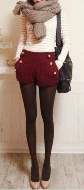 maroon and white outfit for ladies