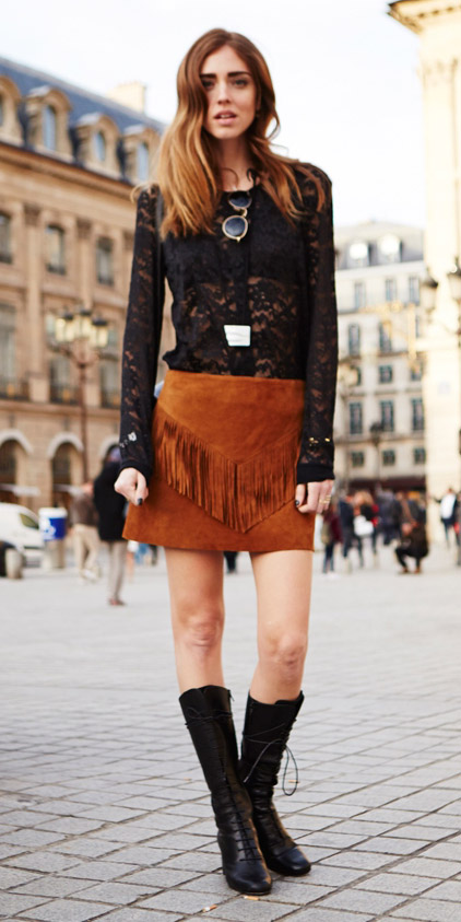 Camel mini skirts | HOWTOWEAR Fashion
