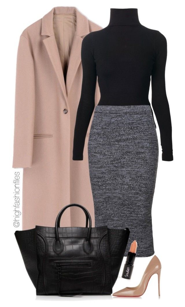 Fashion Dresses Pencil Dresses Bodyflirt Pencil Dress light grey-black business style 