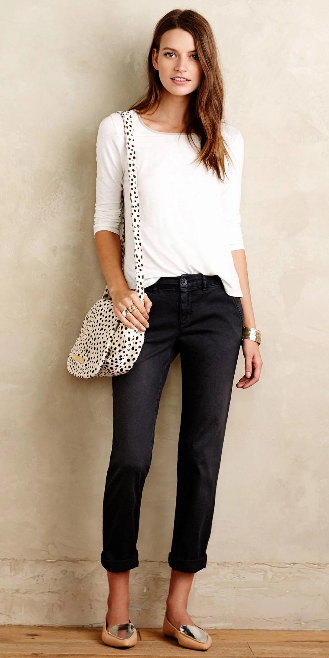 black chinos look
