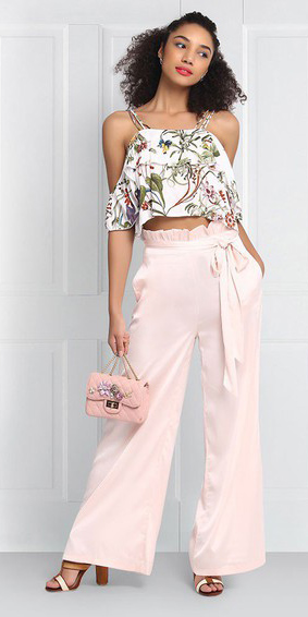 Forever Glam Women Solid Dusty Pink Trousers - Selling Fast at  Pantaloons.com